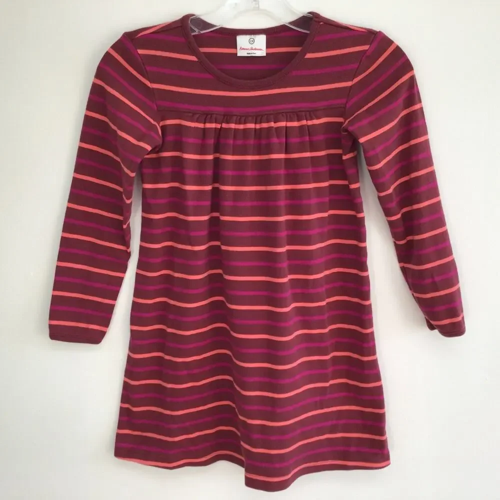 Hanna Andersson Girl's Striped Dress Sz 130. (8 )